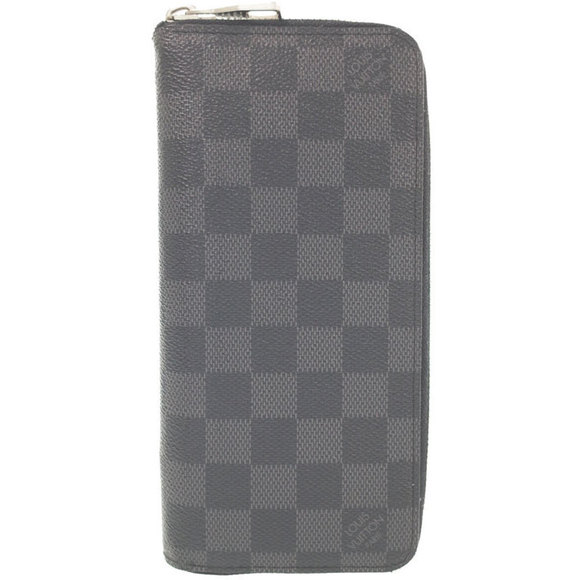Louis Vuitton Zippy Vertical Black Wallet Zip Long Graphite - Picture 1 of 5